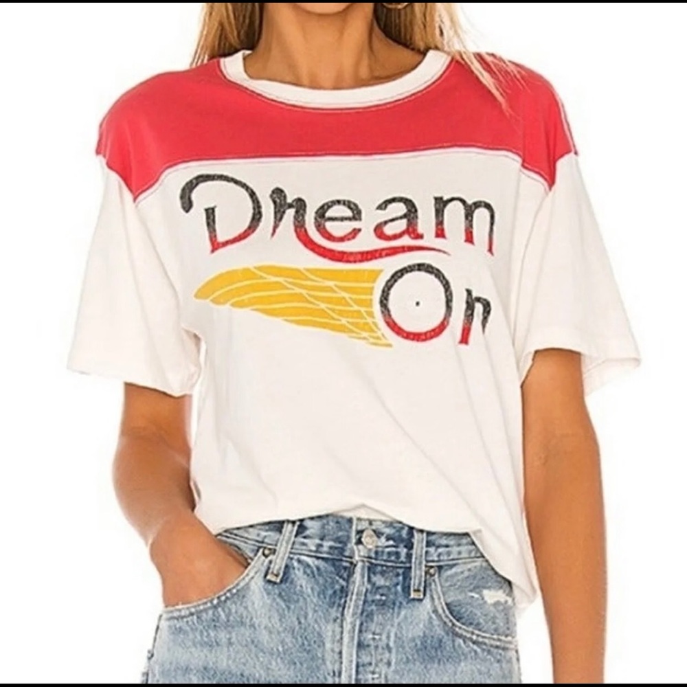 Free People Daydreamer Dream On Varsity Shirt M